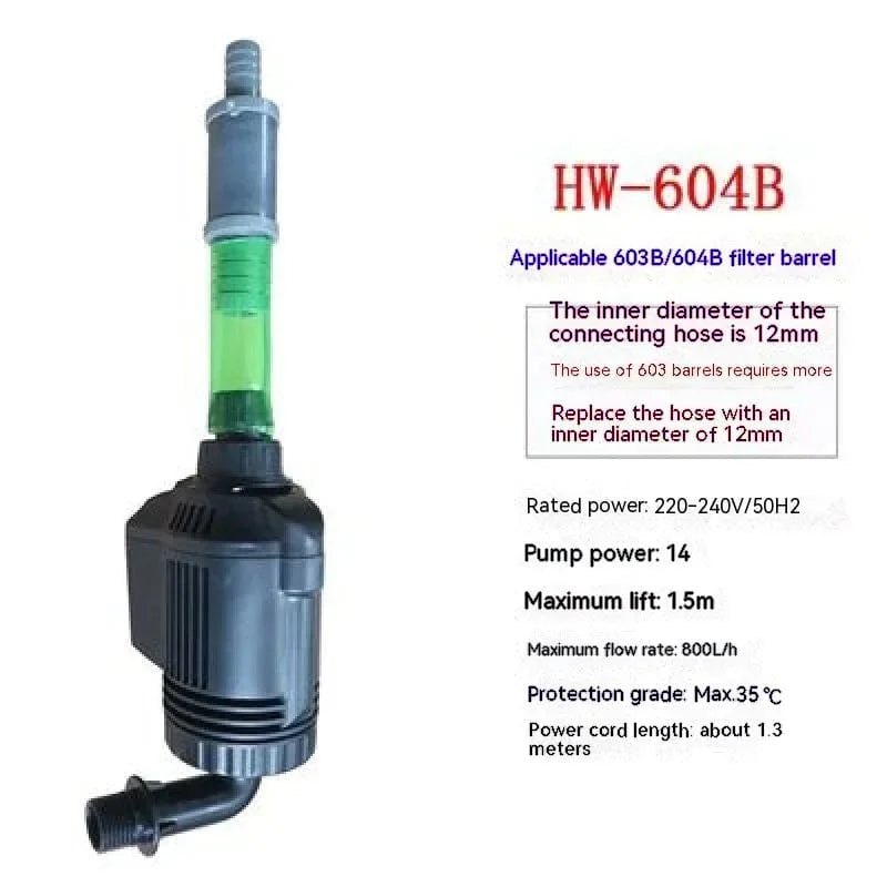 SUNSUN JP-450g Wasserpumpe neue Version 6W geeignet für HW-602B 603B 604B Außenfilter Aquarium Fischbecken 400L/H 800L/H | Karnz