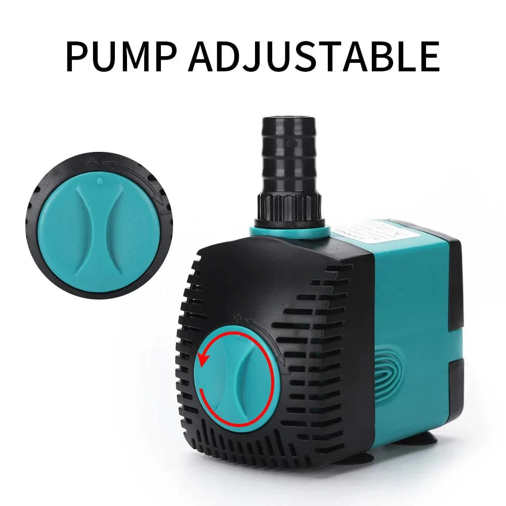 Ultra-Leise 3-60W Unterwasser-Wasserfontänenpumpe Filter Fischteich Aquarium Wasserpumpe Tank Fontaine EU US 220V-240V | Karnz