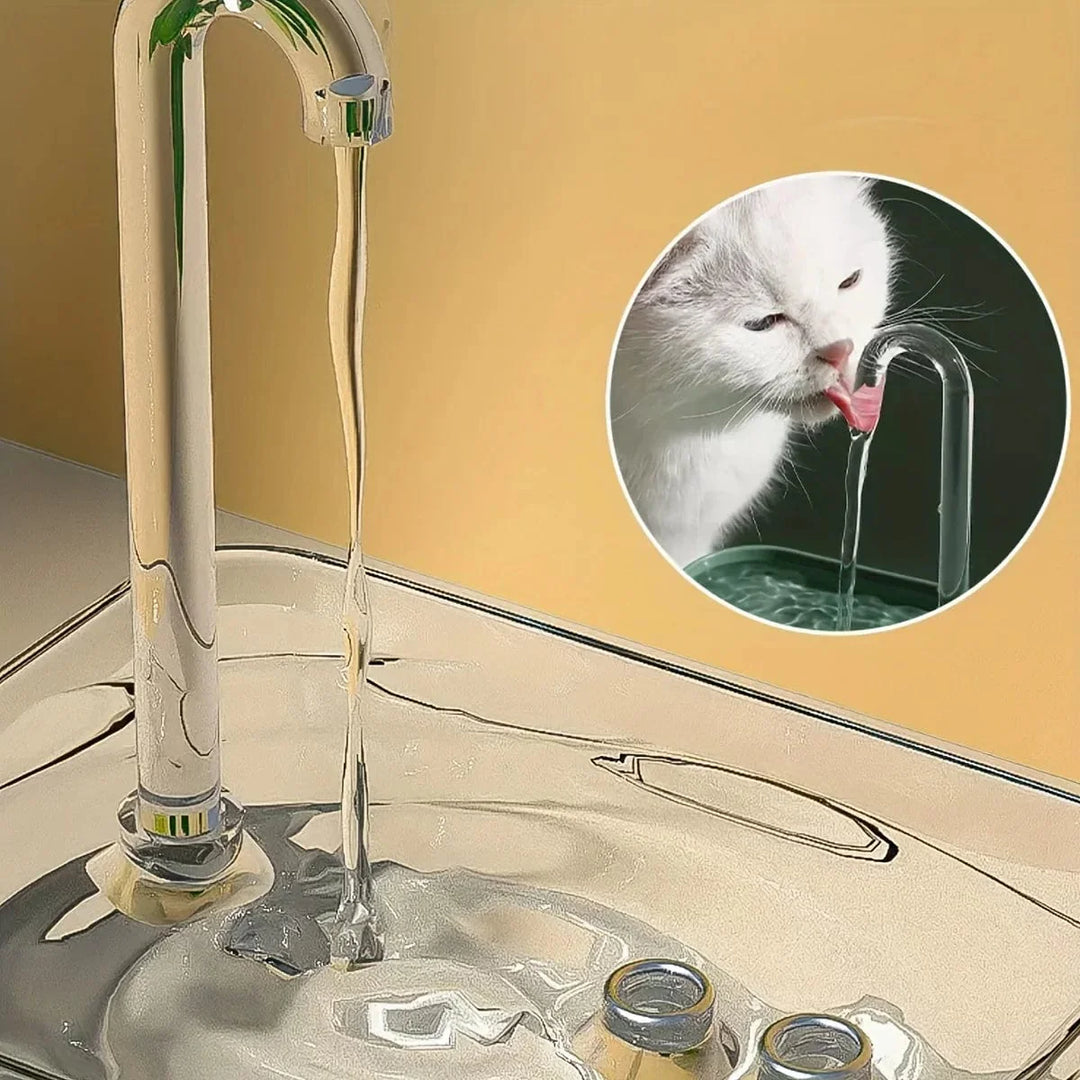 Ultra-leiser Katzenwasserbrunnenfilter Intelligenter automatischer Haustier Hundewasser Spender & Motorüberlastschutz Pumpe 1,5L Zirkulationsfilter | Karnz