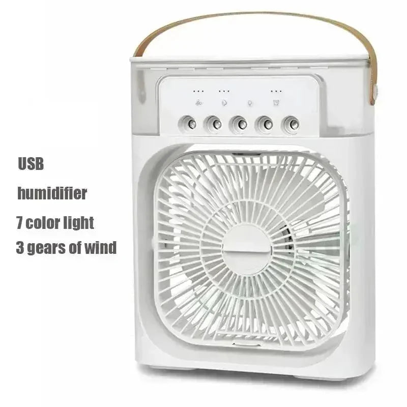 Neuer 3 In 1 Ventilator Klimaanlage Haushalts Mini Luftkühler LED Nachtlicht Tragbarer Luftbefeuchter Luftregelungsventilator Büro Zuhause Ventilator | Karnz