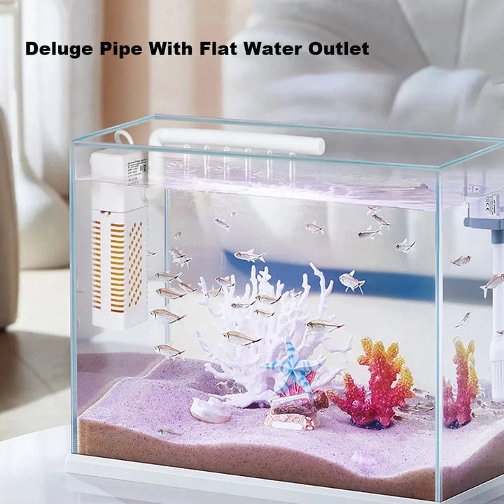 Submersible Aquarium Innenfilter mit eingebauter Umwälzpumpe Fischtankfilter Leiser USB-Filter für Fischtank | Karnz