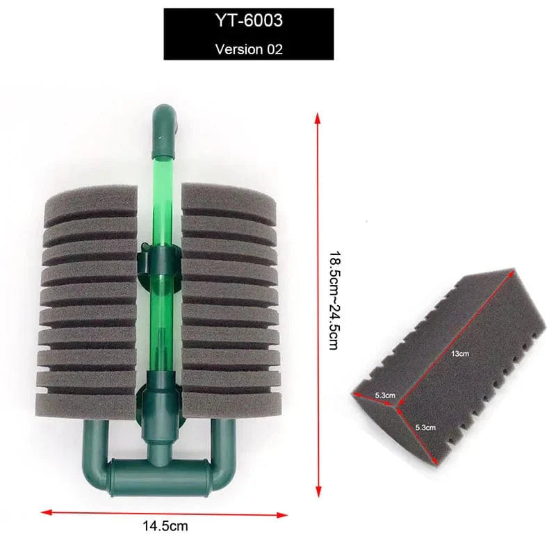 Neuer Bio-Schaumfilter für Aquarium Fischtank Garnelen Teich Luftpumpe Biochemische Filtration Geräuschloser Schaumstoff Aquarium Zubehör | Karnz