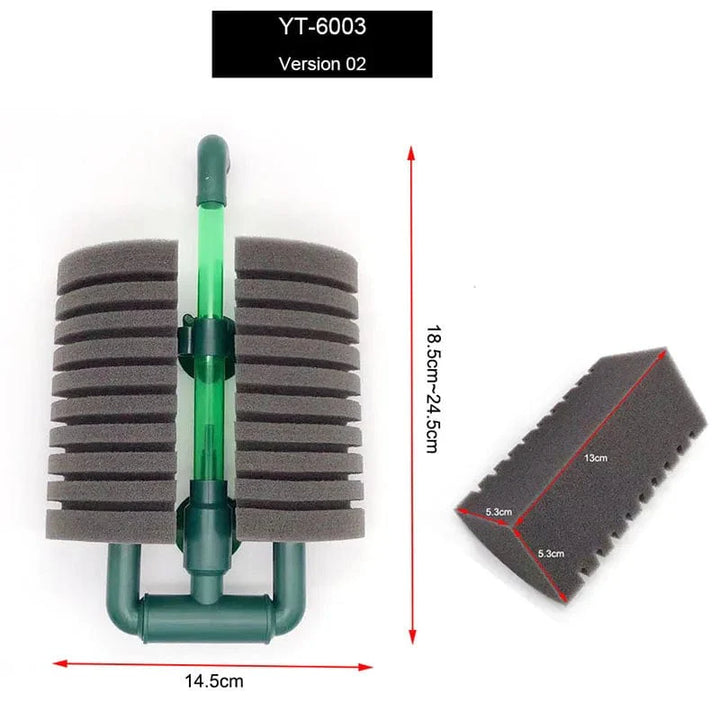 Neuer Bio-Schaumfilter für Aquarium Fischtank Garnelen Teich Luftpumpe Biochemische Filtration Geräuschloser Schaumstoff Aquarium Zubehör | Karnz