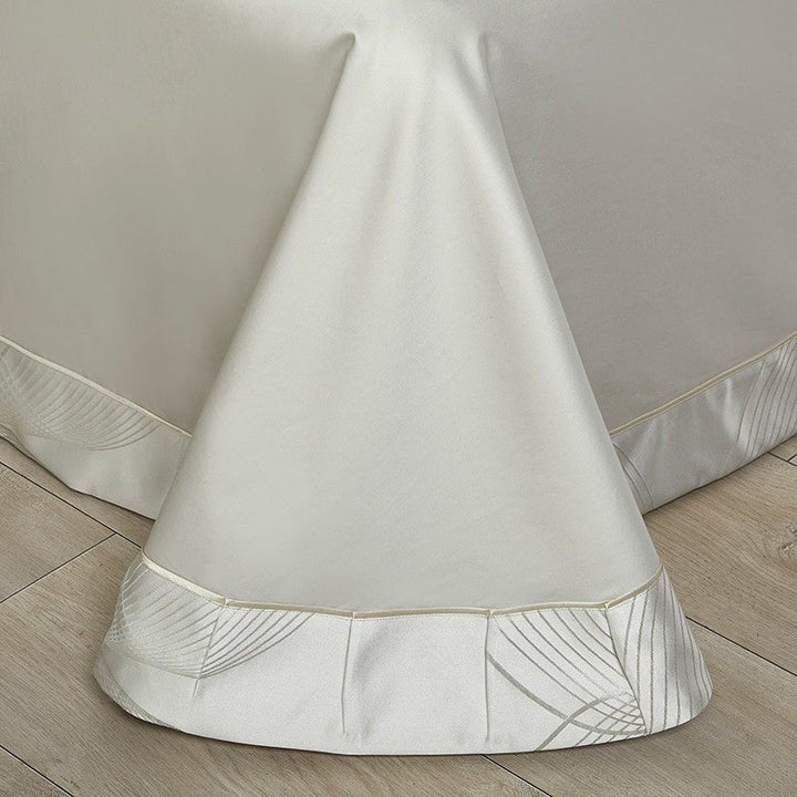 Platin Luxus Bettbezug Set – 1000 TC Baumwolle mit Seidigem Satin-Finish | Karnz