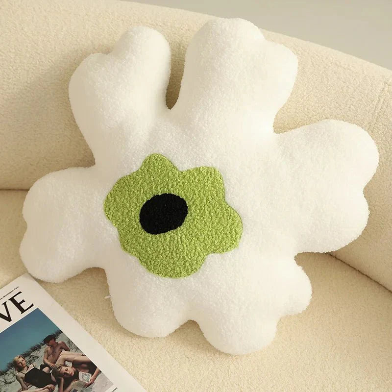 Plüsch abstrakte Blumenform Kissen aus weichem Baumwollmaterial | Karnz