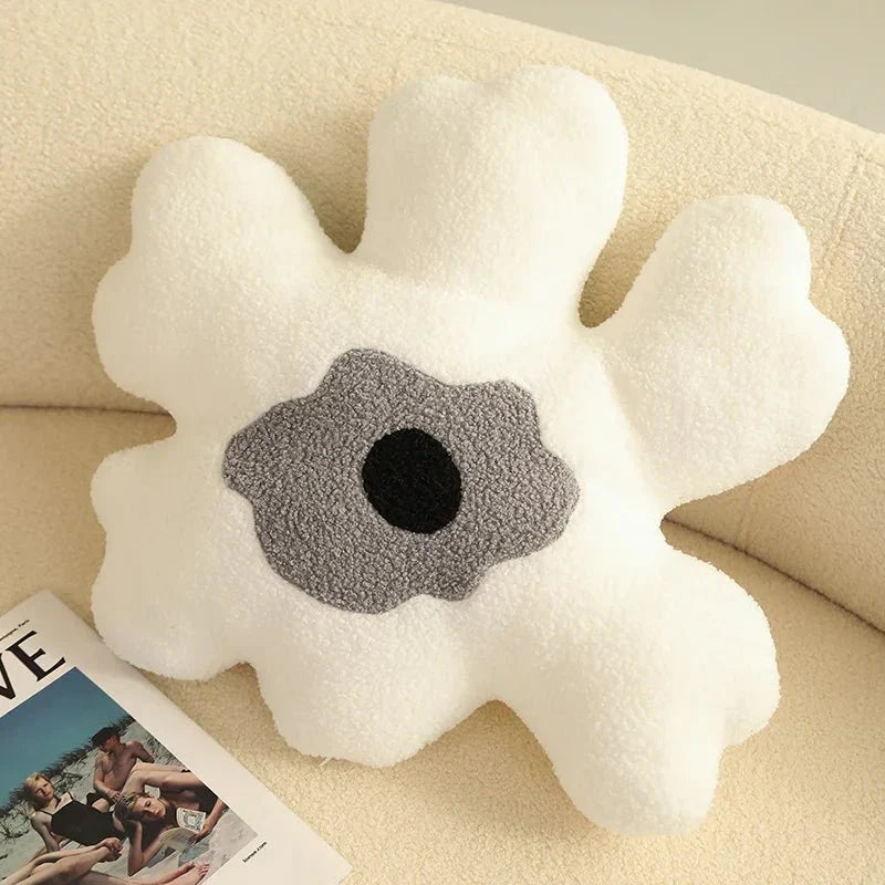 Plüsch abstrakte Blumenform Kissen aus weichem Baumwollmaterial | Karnz