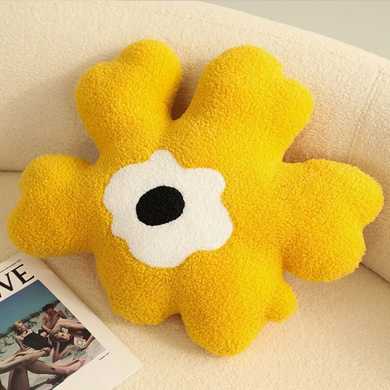 Plüsch abstrakte Blumenform Kissen aus weichem Baumwollmaterial | Karnz