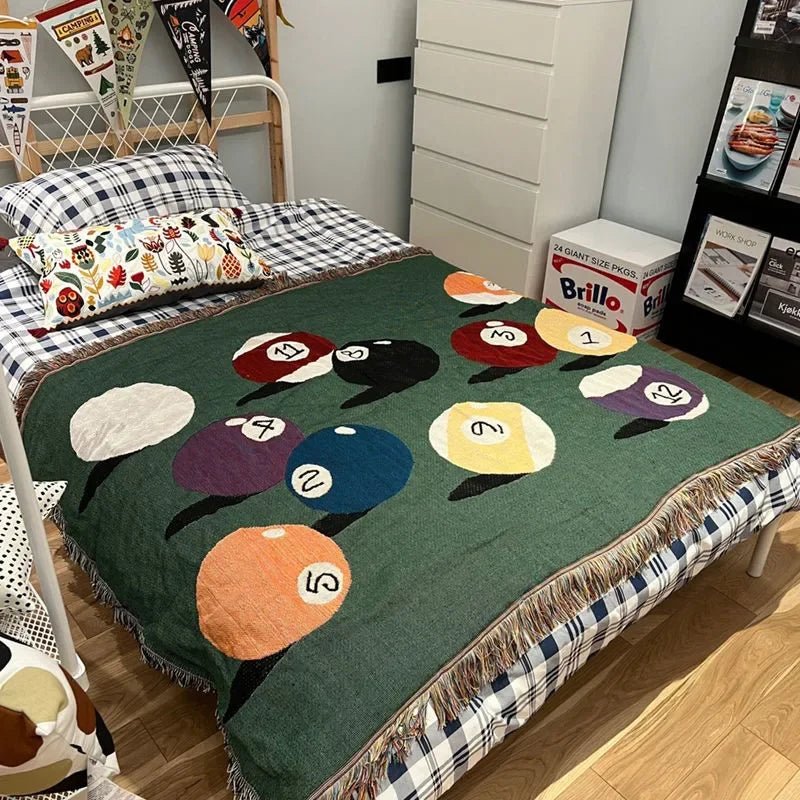 Poolspiel inspirierte Wurfdecke | Karnz