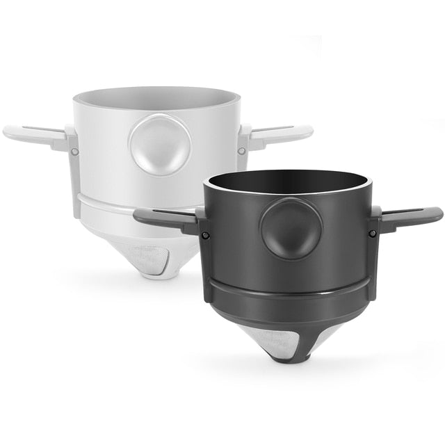 Portabler faltbarer Kaffeefilter aus Edelstahl wiederverwendbarer Kaffeetrichter | Karnz