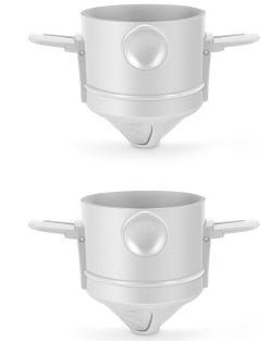 Portabler faltbarer Kaffeefilter aus Edelstahl wiederverwendbarer Kaffeetrichter | Karnz