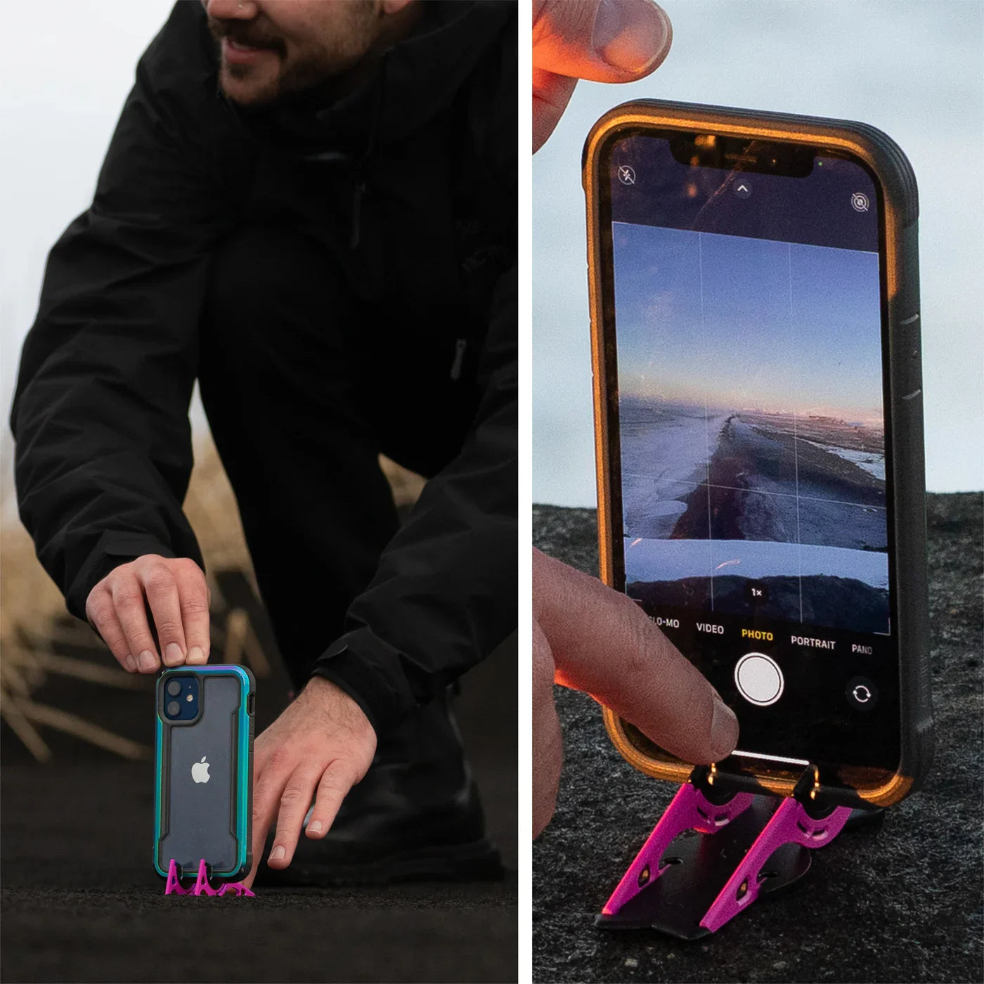 Tragbarer Handyständer für perfekte Fotos - SnapFold