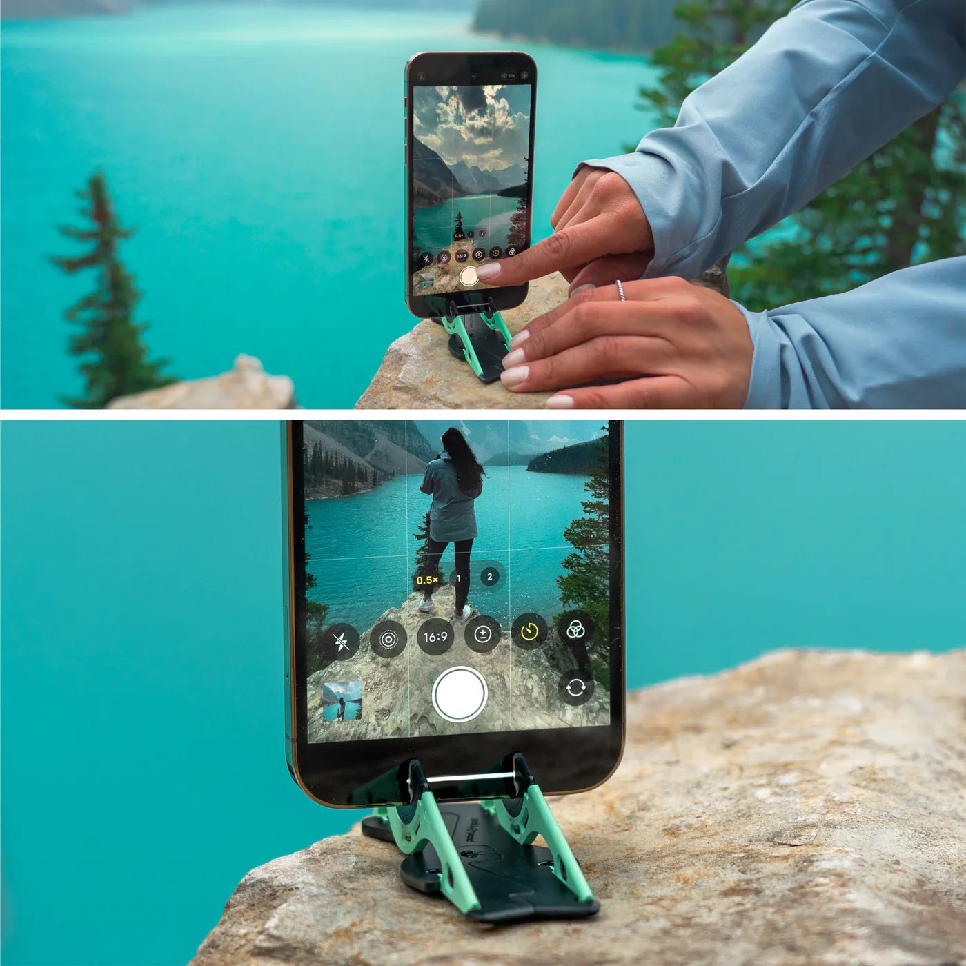 Tragbarer Handyständer für perfekte Fotos - SnapFold