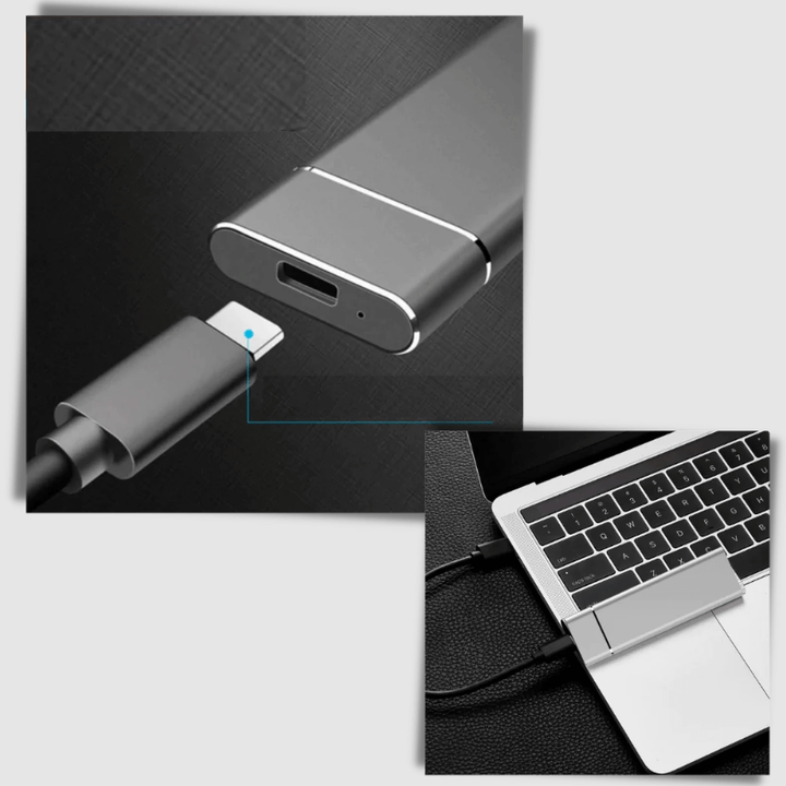 SafeStorage - Externe Mini-SSD-Festplatte 128 GB