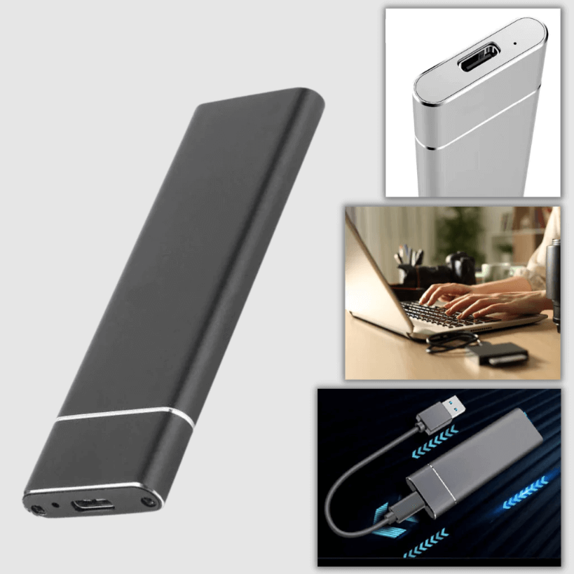 SafeStorage - Externe Mini-SSD-Festplatte 128 GB