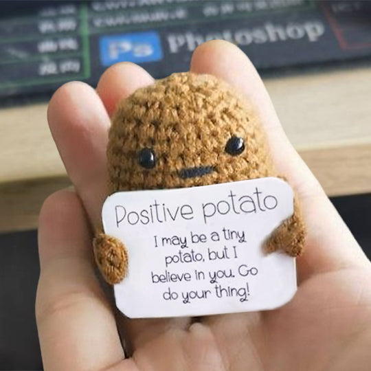 Lustiges Geschenk Gestrickte Positive Kartoffelschale