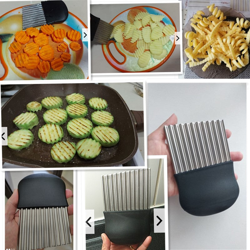 Kartoffelschneider Chips Pommes Frites Maker Schäler Schneiden Küchenzubehör | Karnz
