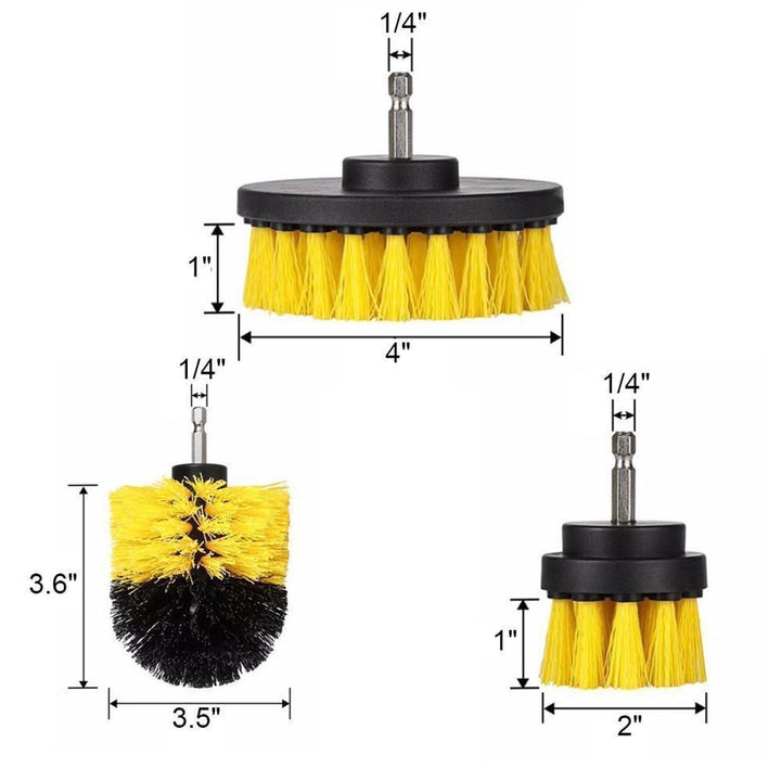 Karnz | Power Reinigung Scrub Bürste (Set von 3)