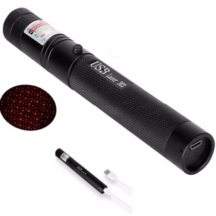 Wiederaufladbare Hochleistungs-Laserpointer-Taschenlampe