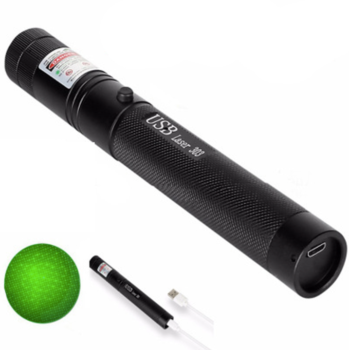 Wiederaufladbare Hochleistungs-Laserpointer-Taschenlampe