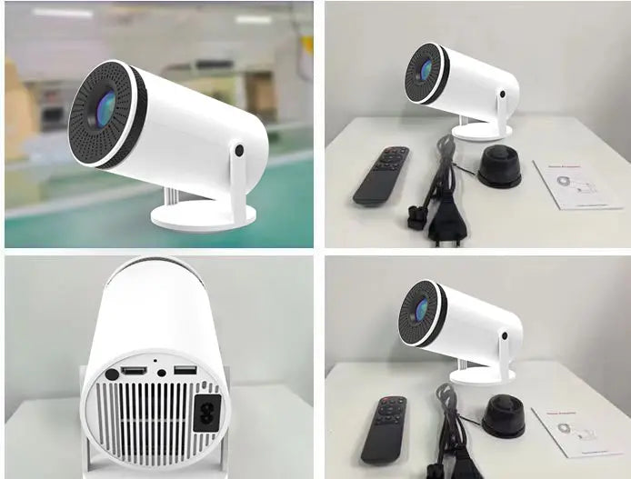 VisionCast 130X – Tragbarer Mini-Projektor mit Android 12 und 130 Zoll Projektionsfläche | Karnz