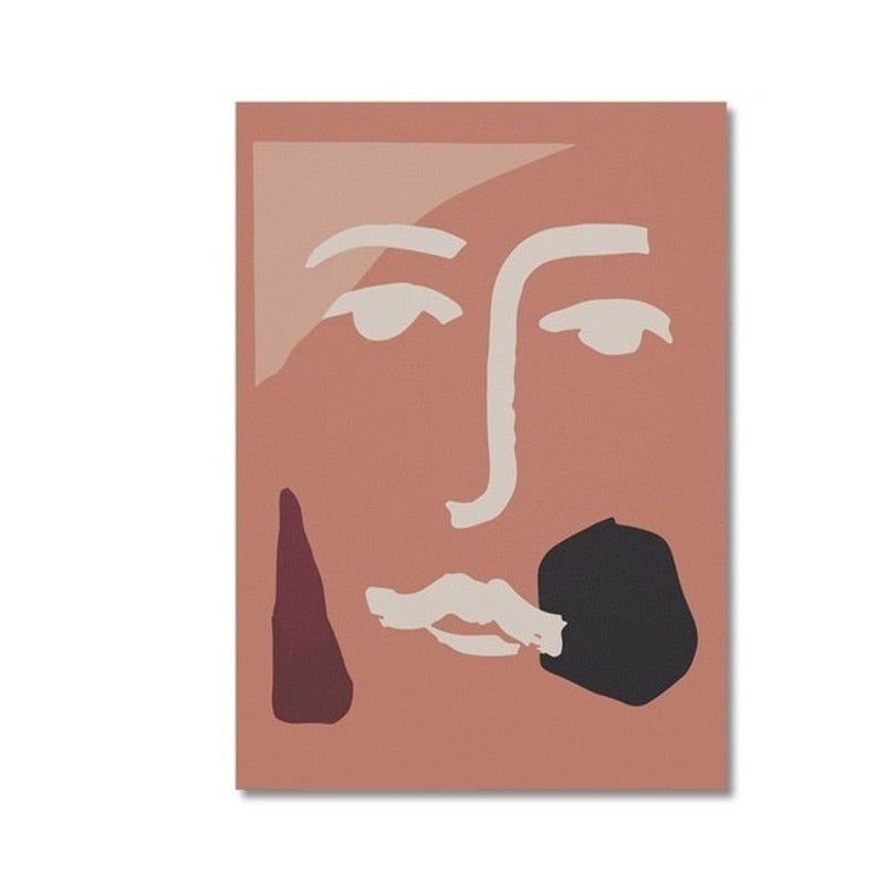 Denkende Gesichter – Leinwandbild
