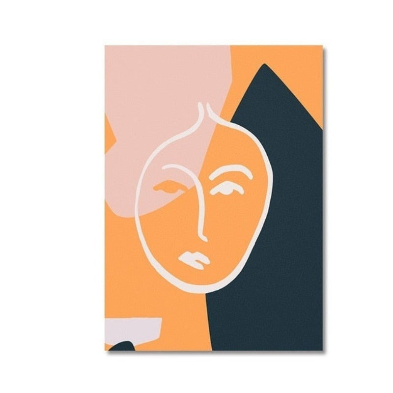 Denkende Gesichter – Leinwandbild
