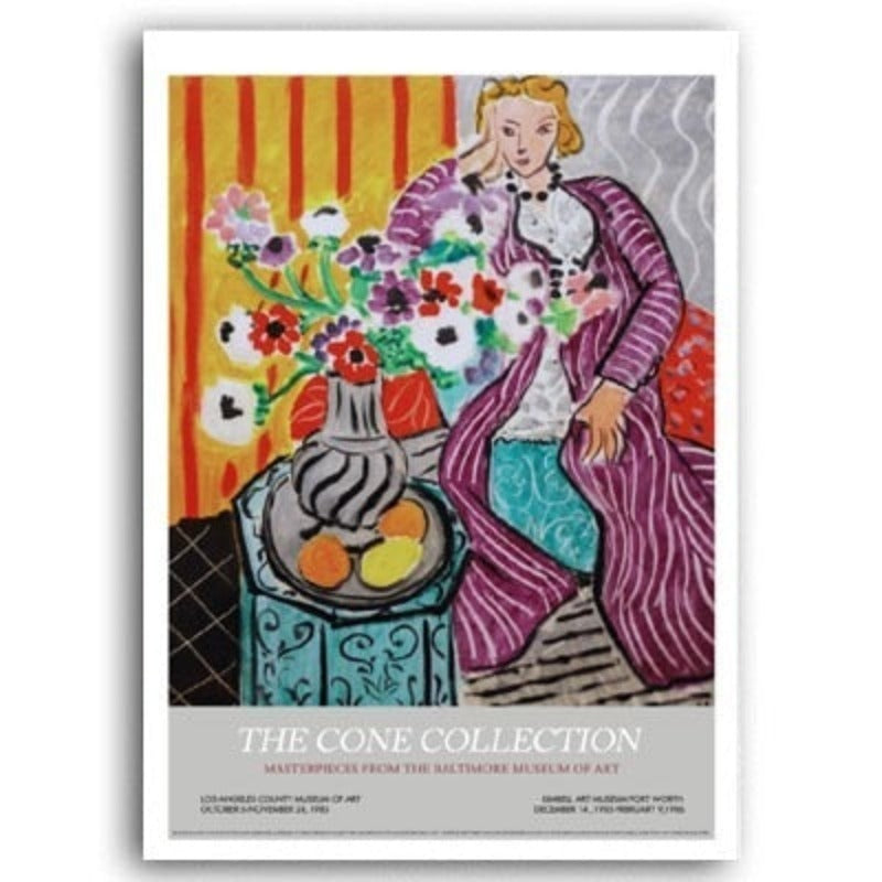Vintage Abstrakt Matisse Retro Linie Figur Europa Öl