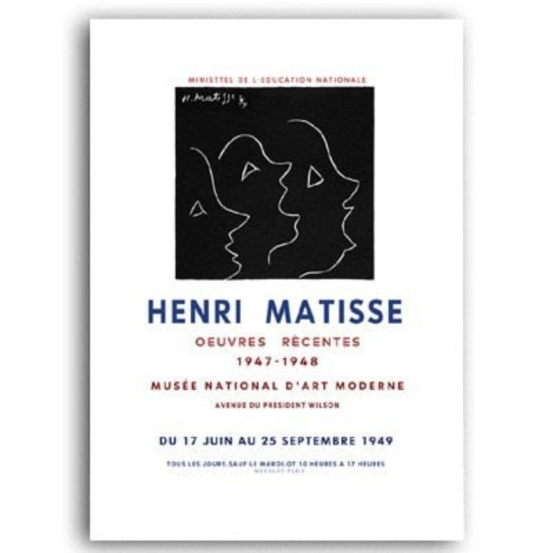 Vintage Abstrakt Matisse Retro Linie Figur Europa Öl