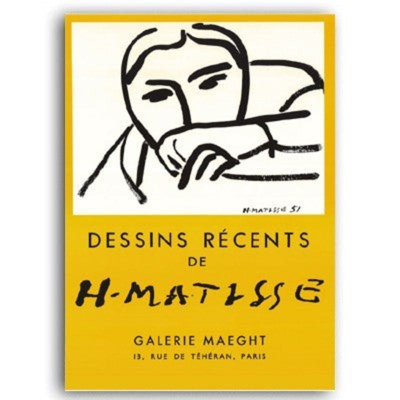 Vintage Abstrakt Matisse Retro Linie Figur Europa Öl