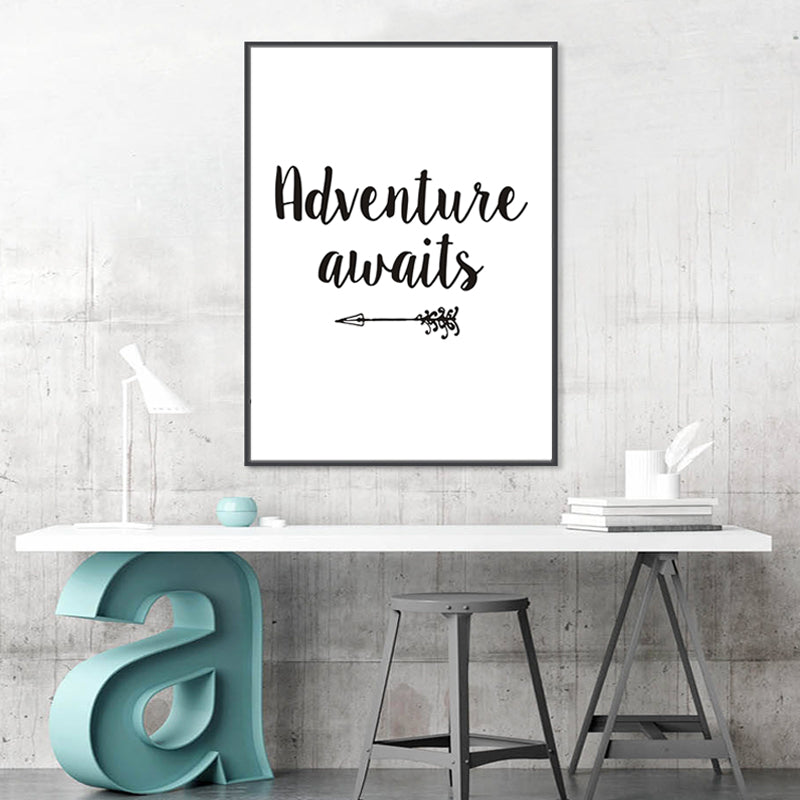 Adventure Awaits Pfeil - Leinwand Wandkunst Gemälde