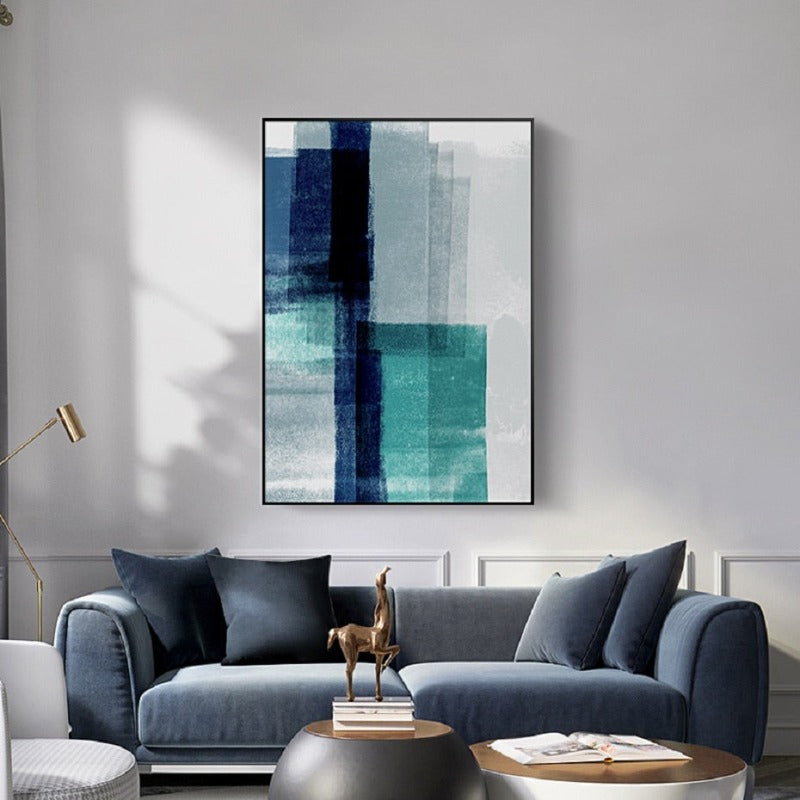 Abstrakte Aquarellimpressionen - Leinwand Wandkunst Gemälde