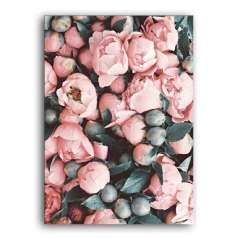 Nordischer warmrosa Flamingo - Leinwandbild