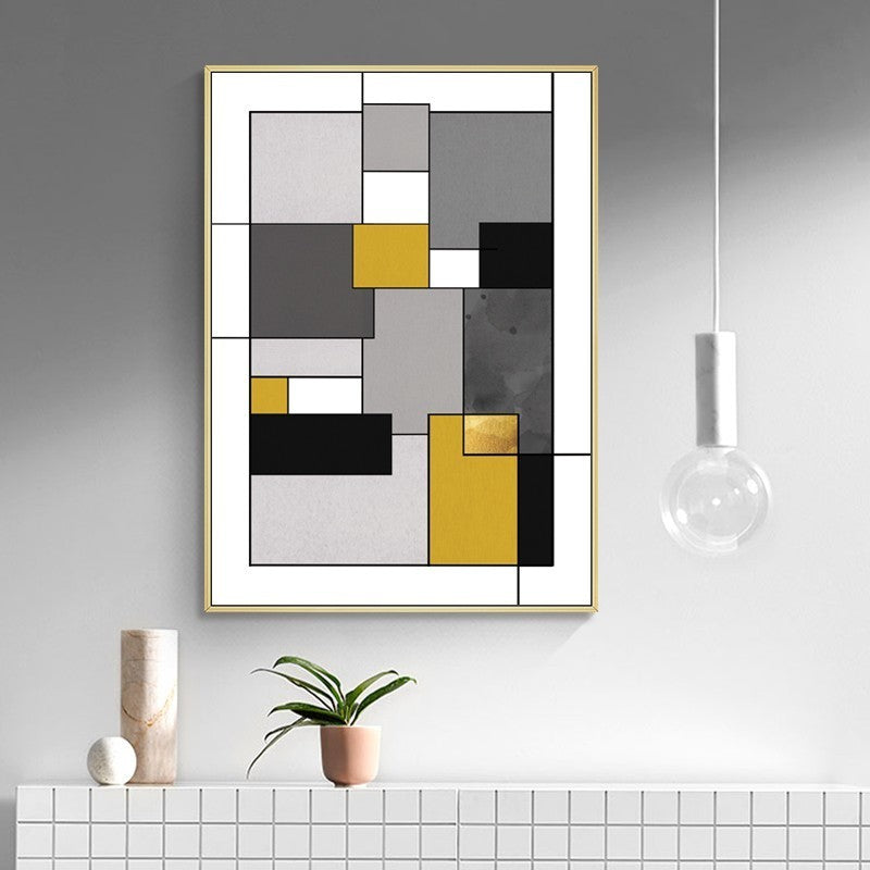 Farbige Blöcke - Leinwand Wandkunst Gemälde