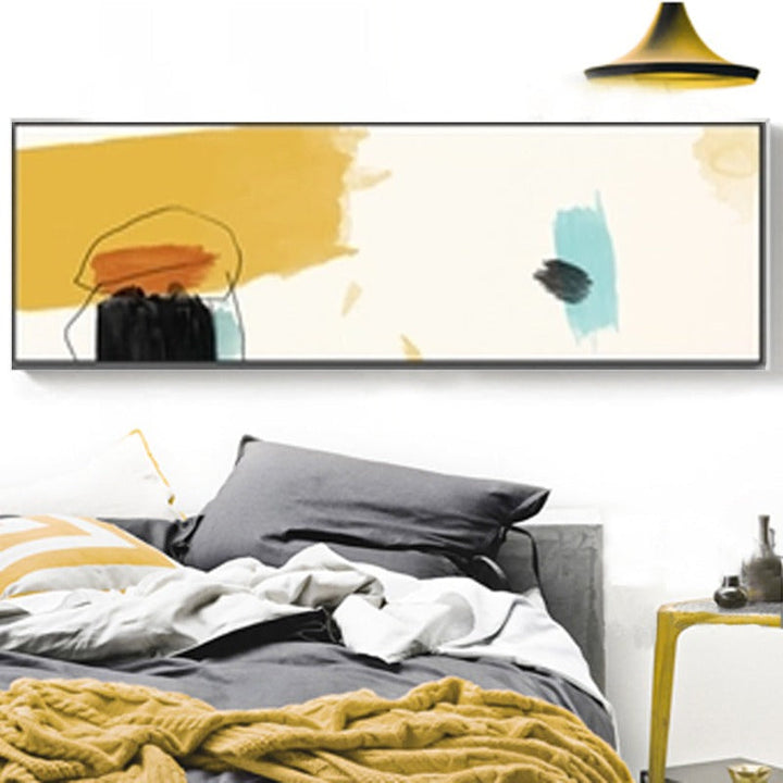 Abstracte Pinselstriche - Leinwand Wandkunst Gemälde
