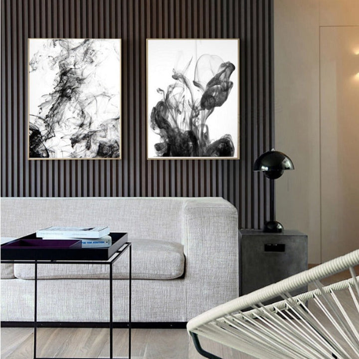 Dynamische Tinte Strokes - Leinwand Wandkunst Gemälde
