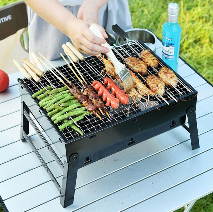 Kochgeschirr - Tragbarer Holzkohlegrill BBQ | Karnz