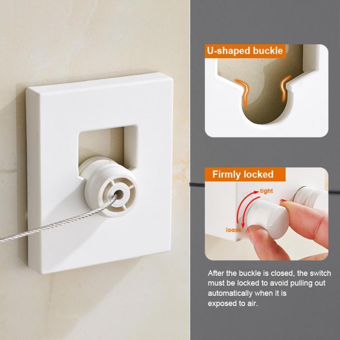 Retractable stainless steel cord laundry line | Karnz
