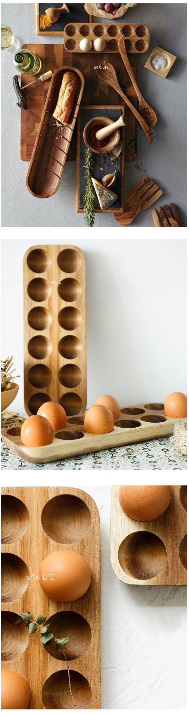 Holz Japanische Stil Eier Aufbewahrungsbox | Karnz