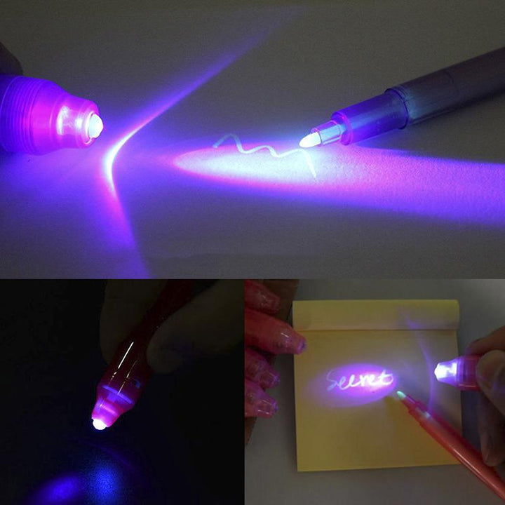 SecretTxt - 2 in 1 UV Schwarzlicht Unsichtbare Tinte Stift | Karnz