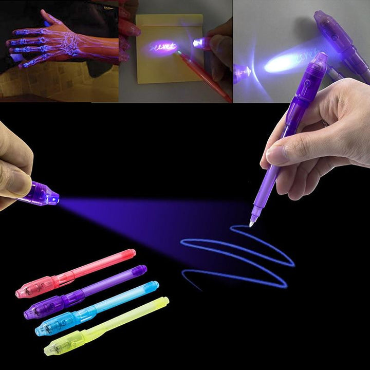 SecretTxt - 2 in 1 UV Schwarzlicht Unsichtbare Tinte Stift | Karnz