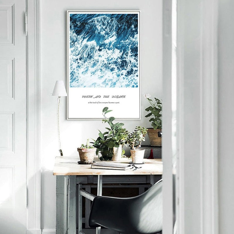 Reiseposter, Kokosnussbaum-Drucke, tropische Meereslandschaft - Leinwandbild