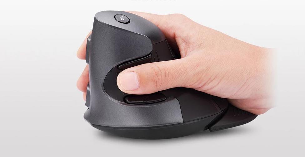 Ergonomische vertikale drahtlose 6-Tasten-Maus | Karnz