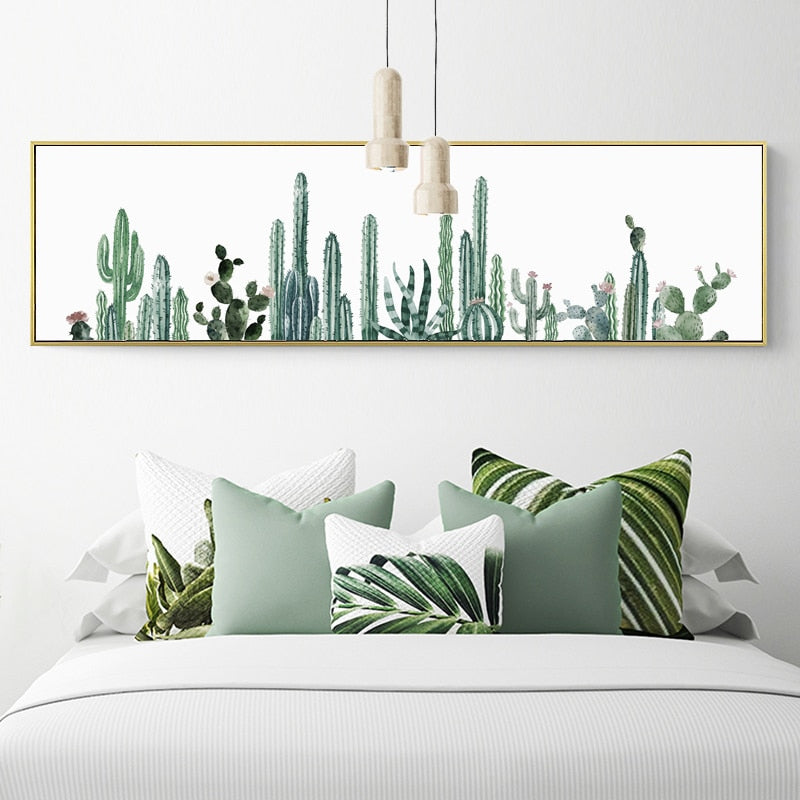 Nordisches Kaktusblumen-Poster – Leinwandbild