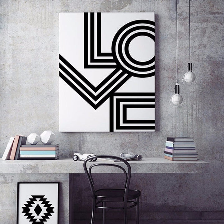 Liebe Wandkunst Minimalistisch - Leinwand Wandkunst Malerei