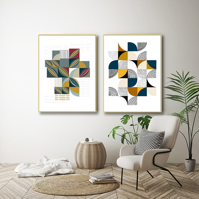 Puzzlemuster des Lebens – Leinwandbild