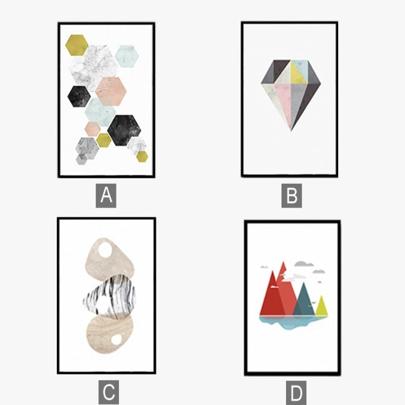 Modernes nordisches Poster – Leinwandbild