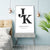 Personalisierte Initialen Druck Jubiläum - Canvas Wandkunst Gemälde