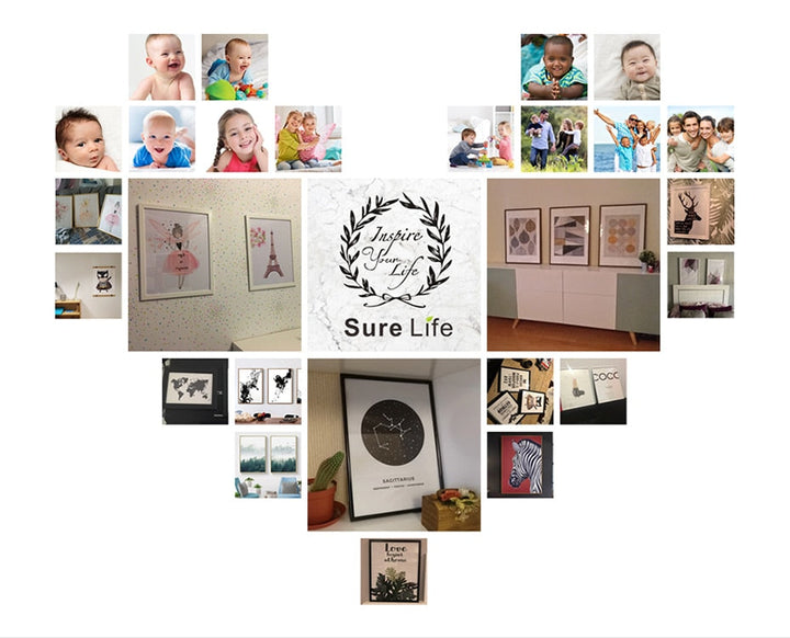 Personalisierte Initialen Druck Jubiläum - Canvas Wandkunst Gemälde