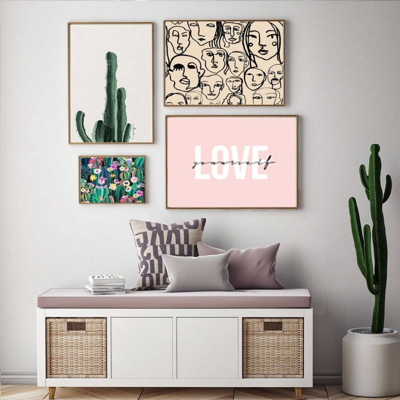Schöne abstrakte Love-Yourself - Leinwand Wandkunst Malerei