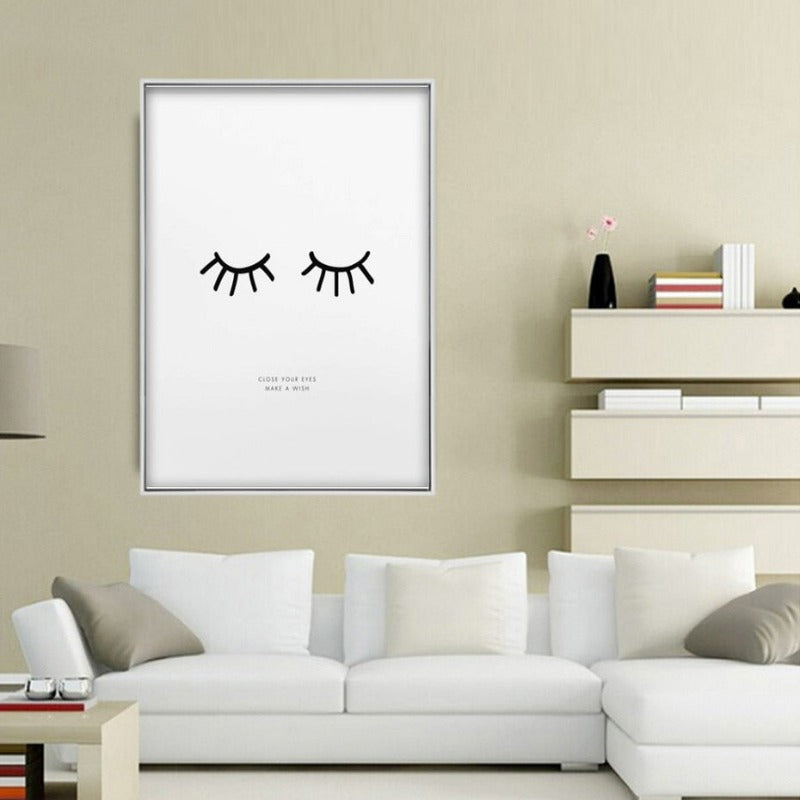 Schließe Deine Augen Wünsch Dir Was - Leinwand Wandkunst Gemälde